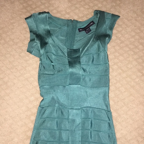 teal french connection bandage dress - Picture 4 of 4